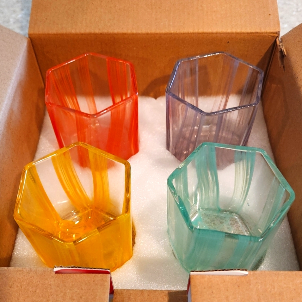 SOld Out Diana Von Furstenberg drinking glasses short DVF Tumbler